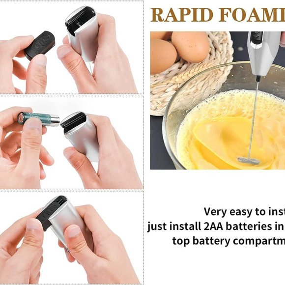 Milk Frother Handheld for Coffee Mixer Electric Matcha Foam Mini Machine Coffee - Picture 5 of 9